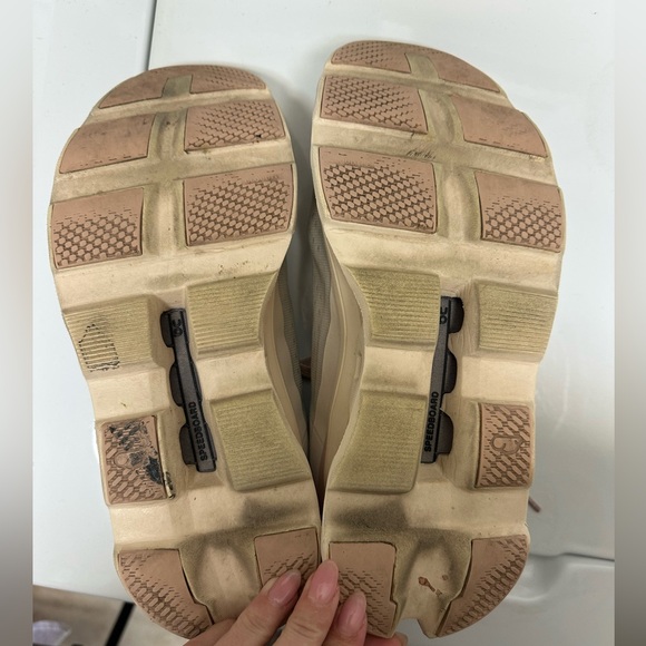 On Running Cloudmonster Sneakers - Cream and Tan - Picture 6 of 6